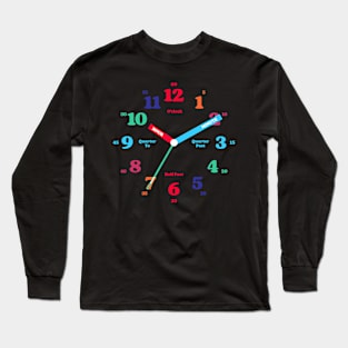 Time Teaching Clock Long Sleeve T-Shirt